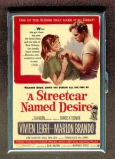 Marlon Brando Streetcar Named Desire Double Sided Cigarette Case, ID Holder, Wallet with RFID Theft Protection: Office Products