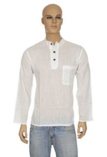 Casual Wear Designer Indian Casual Cotton Short Mens Kurta Size S: Clothing