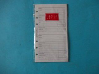 Lefax 5314 Montly Vehicle Report Fits Standard 4" x 6 3/4" Personal Organizers  Appointment Books And Planners 