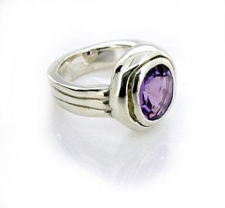 amethyst silver ring by will bishop jewellery design