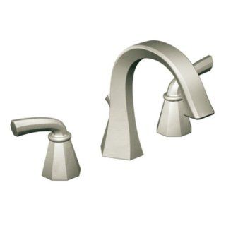 Moen TS448BN Felicity Two Handle High Arc Bathroom Faucet, Brushed Nickel   Touch On Bathroom Sink Faucets  