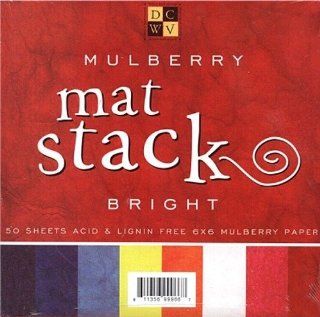DCWV MULBERRY BRIGHT MAT STACK for CARD MAKERS & SCRAPBOOKERS : Scrapbooking Paper : Office Products