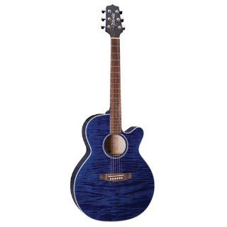 Takamine G Series EG440CSTBY NEX Acoustic Electric Guitar, Transparent Blue: Musical Instruments