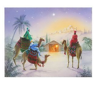 As Is Illuminart 20x 16 Christmas Miracle Canvas Art —