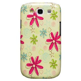 Bfun Cartoon Flower Hard Cover Case For Samsung Galaxy S3 i9300 Cell Phones & Accessories