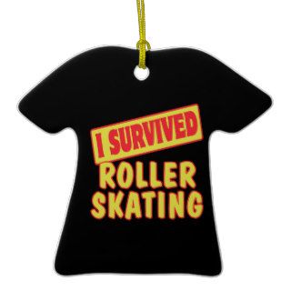 I SURVIVED ROLLER SKATING ORNAMENTS
