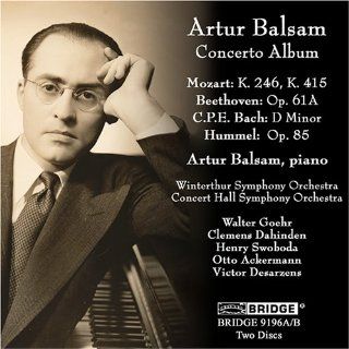 Artur Balsam: Concerto Album: Music