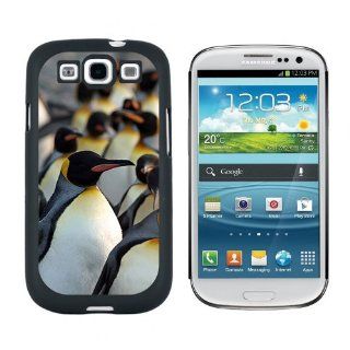 Penguins   Snap On Hard Protective Case for Samsung Galaxy S3   Black: Cell Phones & Accessories