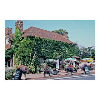 English pub in the village of Matfield, Kent, Engl Posters