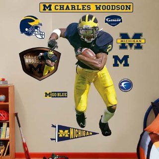 NCAA Michigan Wolverines Charles Woodson Wall Graphic  Sports Fan Wall Banners  Sports & Outdoors