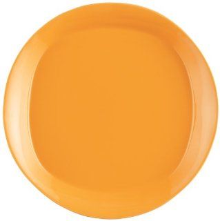 Rachael Ray Dinnerware Round and Square Salad Plate Set, 4 Piece, Yellow Kitchen & Dining