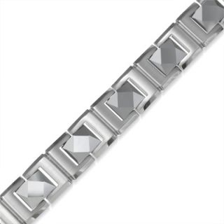steel and tungsten faceted bracelet 8 5 orig $ 260 00 now $ 80 00 take