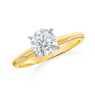 CT. T.W. Certified Diamond Solitaire Engagement Ring in 18K Gold