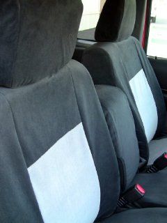 Exact Seat Covers, F473 V1/V7, 2010 2011 Ford Ranger 60/40 Split Seat Custom Exact Fit Seat Covers, Black and Gray Velour Automotive