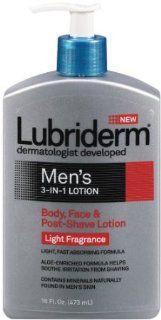 Lubriderm Men's 3 in 1 Lotion 16 fl oz (473 ml) 2 Pack Health & Personal Care