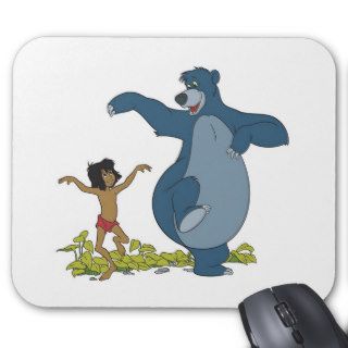 Jungle Book Mowgli and Baloo dancing Disney Mousepad