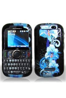 Motorola i475 Clutch Graphic Case   Blue Flower (Free HandHelditems Sketch Universal Stylus Pen): Cell Phones & Accessories