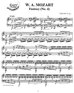 Mozart Fantasy, K.475 for Piano: Instantly download and print sheet music: Mozart: Books