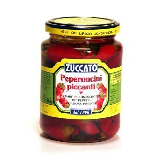 Spicy Red Peppers in Wine Vinegar(Peperoncini Piccanti) : Ethnic And Regional Gifts : Grocery & Gourmet Food