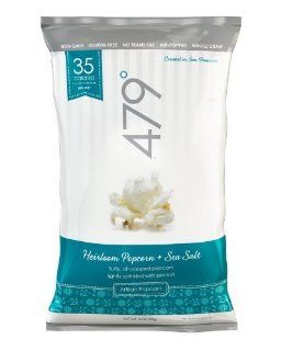 479 Degrees Heirloom Popcorn + Sea Salt Large Snack Bag  9 Pack  Popped Popcorn  Grocery & Gourmet Food