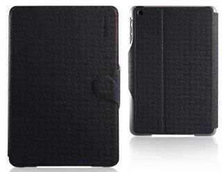 ZSquare Co Brand with Yoobao for iPad Mini Tablet , iFashion Leather Folio Case with Built in Stand , Support Auto Wake/sleep Smart Cover Function   Black: MP3 Players & Accessories
