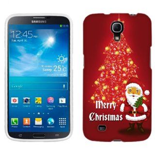 Samsung Mega Merry Christmas Christmas Tree on Red Phone Case Cover: Cell Phones & Accessories