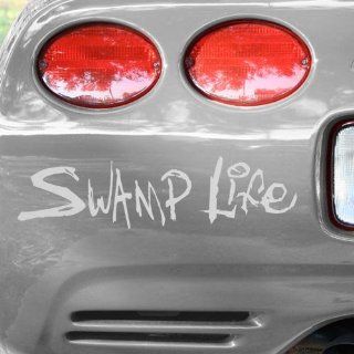 NCAA Florida Gators White Swamp Life Car Decal : Sports Related Tailgater Mats : Sports & Outdoors