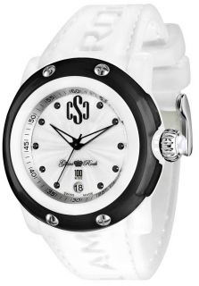 Glam Rock GR62009  Watches,Womens Crazy Sexy Cool Silver Guilloche Dial White Silicon, Casual Glam Rock Quartz Watches