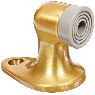 Rockwood 482.10 Bronze Door Stop, #12 x 1 1/4" FH WS Fastener with Plastic Anchor, 1 1/2" Base Width x 2 1/2" Base Length, 2 1/8" Height, Satin Clear Coated Finish: Industrial & Scientific