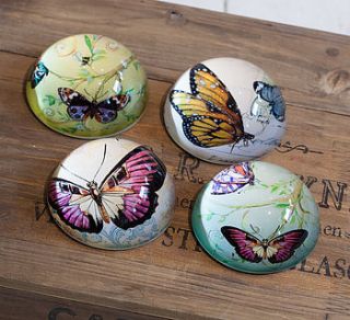 butterfly paperweight by rose hill boutique