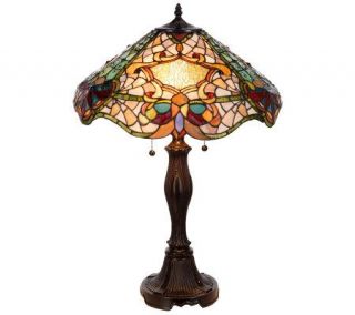 Limited Edition Tiffany Style Torino Angel 26 inch Table Lamp —