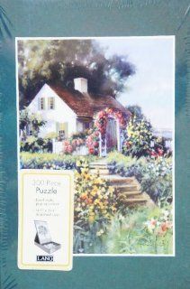 LANG Paul Landry Art SEASIDE COTTAGE Puzzle 300 Piece Easel Style Puzzle: Toys & Games