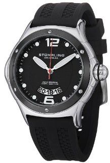 Stuhrling Original Men's 478.33D61 Champion Alpine Slope Swiss Quartz Black Rubber Strap Watch Watches