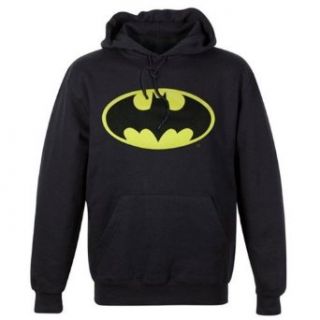 Batman Logo Men's Pullover Hooded Sweatshirt, XX Large: Clothing