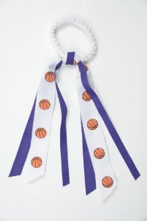 Ribbon Scrunch (Basketball, Purple) : Ponytail Holders : Beauty