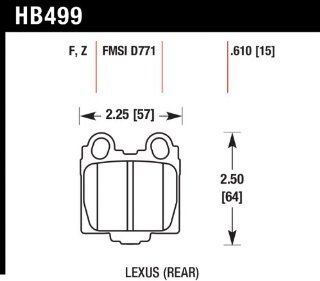 Hawk Performance HB499Z.610 Performance Ceramic Brake Pad: Automotive