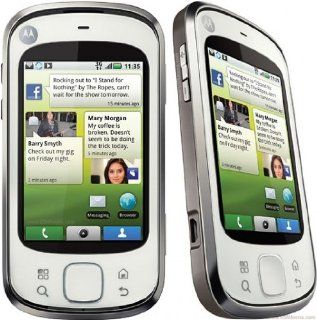 Motorola Mb501 Cliq Xt unlocked GSM Phone Touchscreen   White: Cell Phones & Accessories