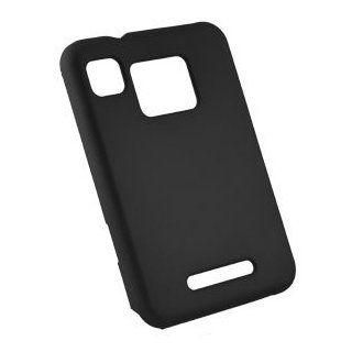 Icella FS MOMB502 RBK Rubberized Black Snap On Cover for Motorola Charm MB502: Cell Phones & Accessories