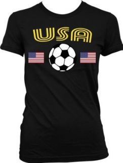 USA Soccer Juniors T shirt, United States of America National Pride Juniors Shirt: Clothing