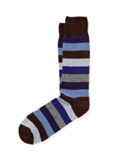 Stripe Cashmere Blend Socks by Punto