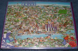 City of Detroit 504 Piece Jigsaw Puzzle 21" X 14": Toys & Games