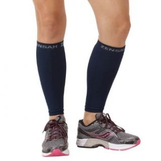 Zensah  Compression Leg Sleeves, Blue, Large/X Large: Clothing