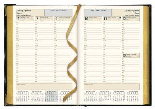 Brownline 2013 Weekly Executive Planner, Hard Cover, English/French/Spanish, Black, 8.25 x 5.5 Inches (CBE507 13) : Appointment Books And Planners : Office Products