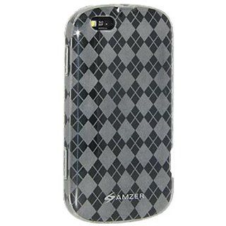 Amzer Luxe Argyle Skin Case for Motorola CLIQ XT MB501   Clear: Cell Phones & Accessories