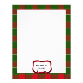 Tartan Plaid (1) Christmas Background Custom Flyer