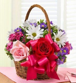 1800Flowers   Basket of Love   *** SOLD OUT *** : Fresh Cut Format Mixed Flower Arrangements : Grocery & Gourmet Food