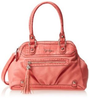 Jessica Simpson Kelsey Satchel Top Handle Bag,Coral,One Size Shoes