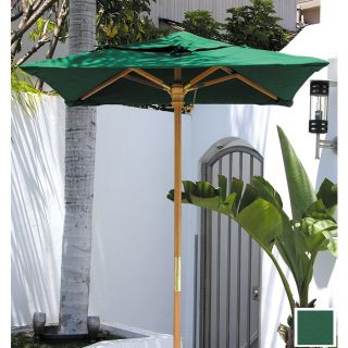 Dayva Square Forest Green Market Umbrella with Pulley (Common: 96 in x 96 in; Actual: 96 in x 96 in)