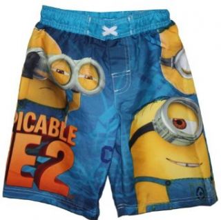 Despicable Me 2 Swim Trunks Bathing Suit Swim Shorts Boy Size XS (4/5) : Fashion Swim Trunks : Baby