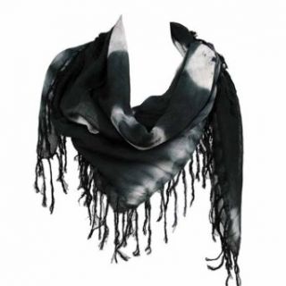 Luxury Divas Black Tie Dye Big Square Scarf With Fringe at  Womens Clothing store